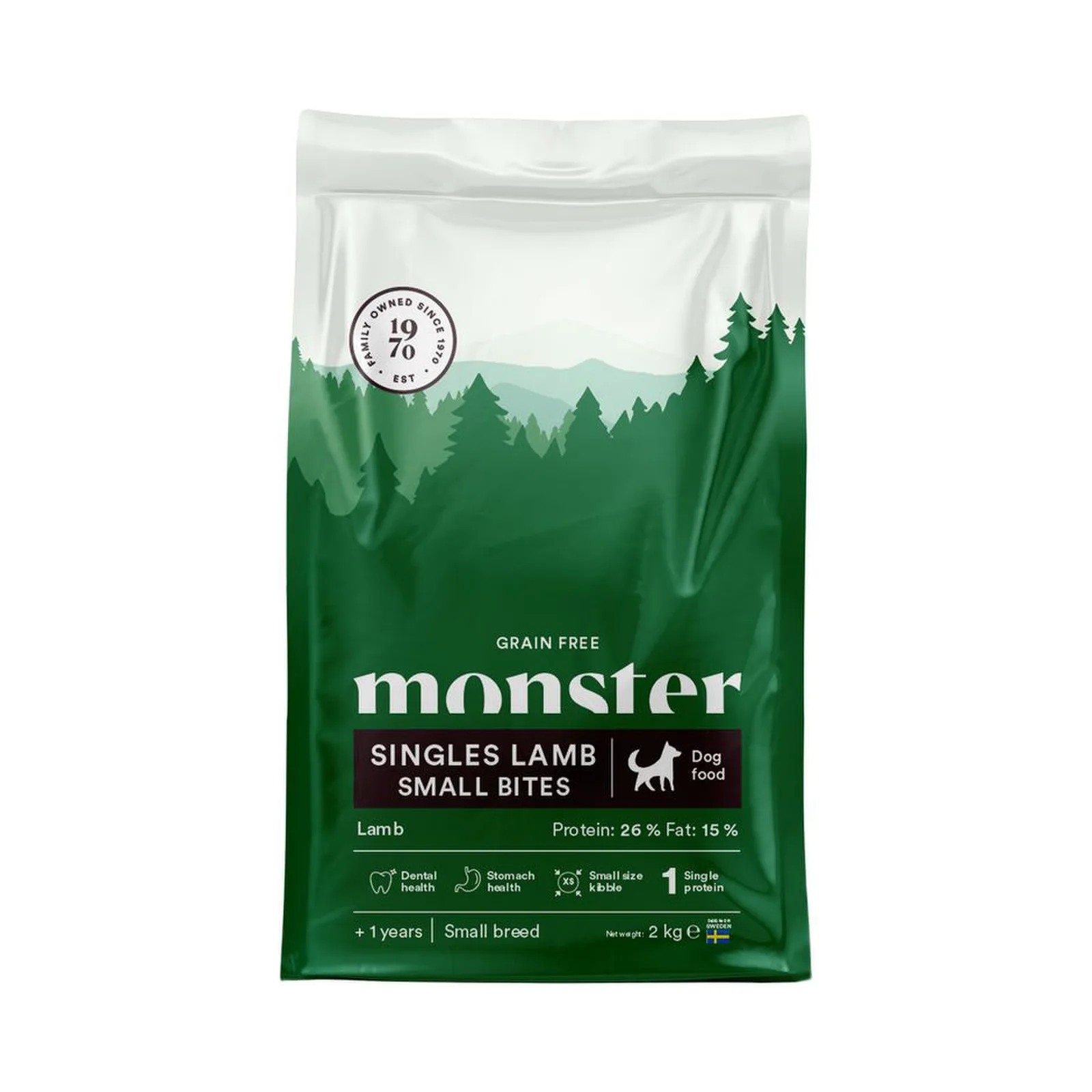 Monster Dog Grain Free Singles lamm Small Bites 2 kg – hundfoder Monster Dog Grain Free Singles lamm Small Bites 2 kg – hundfoder