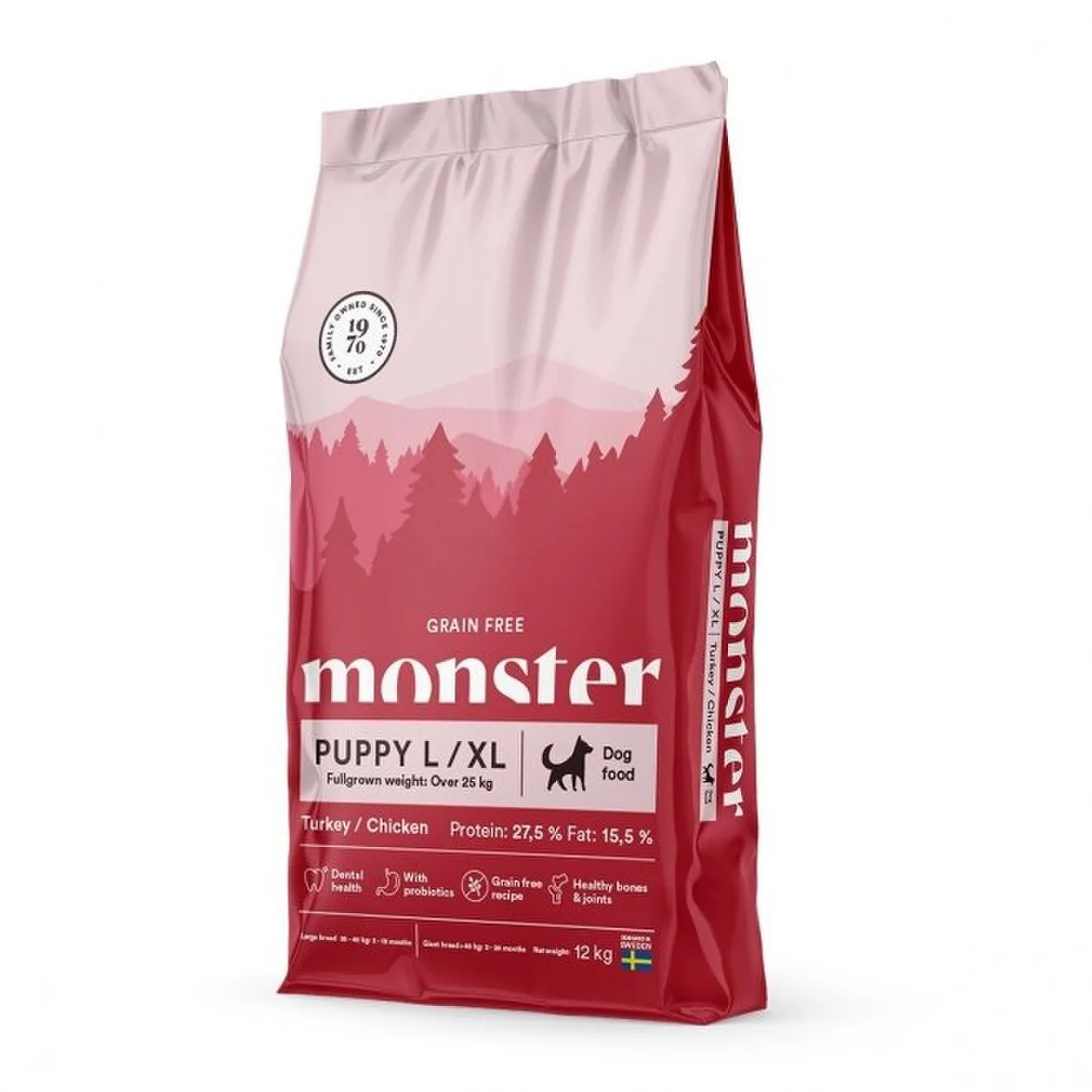 Monster Dog Grain Free valp L/XL kalkon/kyckling 12 kg – hundfoder Monster Dog Grain Free valp L/XL kalkon/kyckling 12 kg – hundfoder