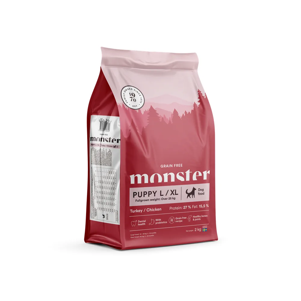 Monster Dog Grain Free valp L/XL kalkon/kyckling 2 kg – hundfoder Monster Dog Grain Free valp L/XL kalkon/kyckling 2 kg – hundfoder