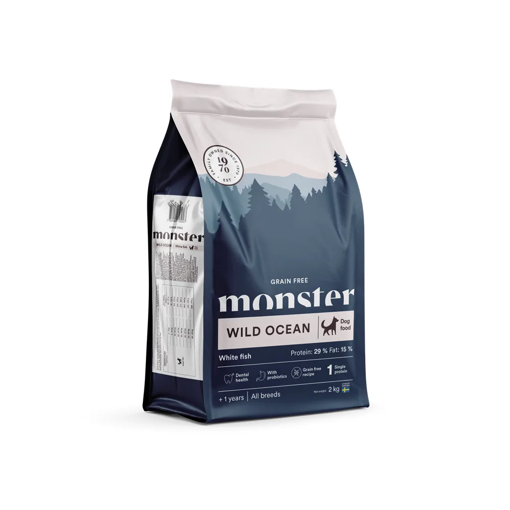 Monster Dog Grain Free Wild Ocean Sensitive 2 kg – hundfoder