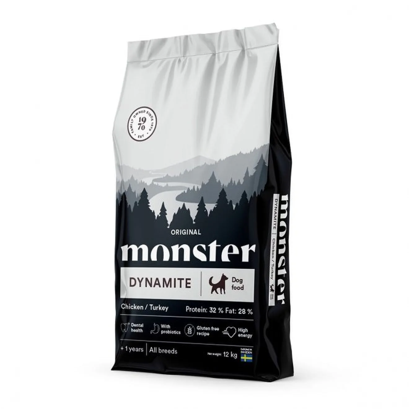 Monster Dog Original Dynamite kyckling/kalkon 12 kg – hundfoder Monster Dog Original Dynamite kyckling/kalkon 12 kg – hundfoder