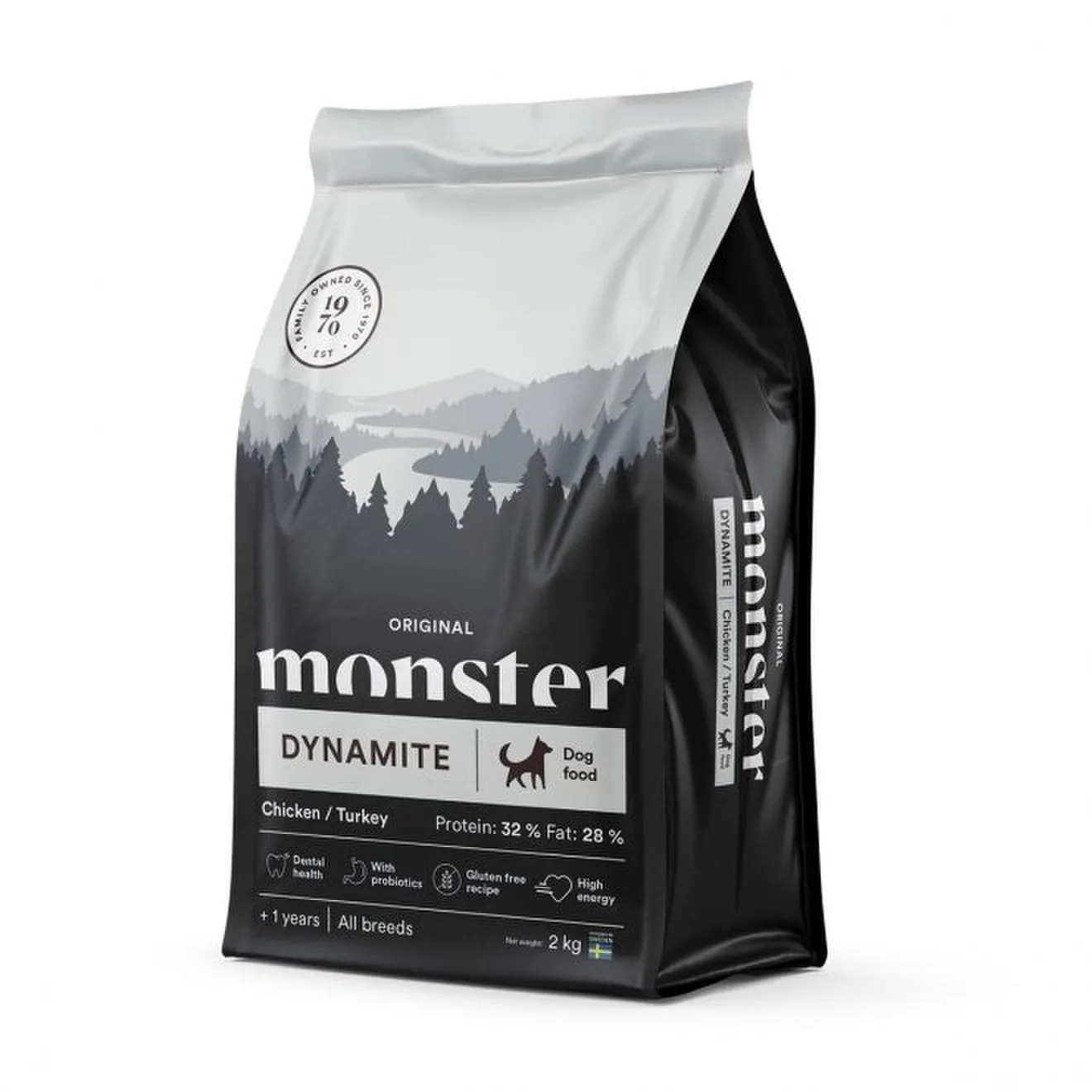 Monster Dog Original Dynamite kyckling/kalkon 2 kg – hundfoder Monster Dog Original Dynamite kyckling/kalkon 2 kg – hundfoder
