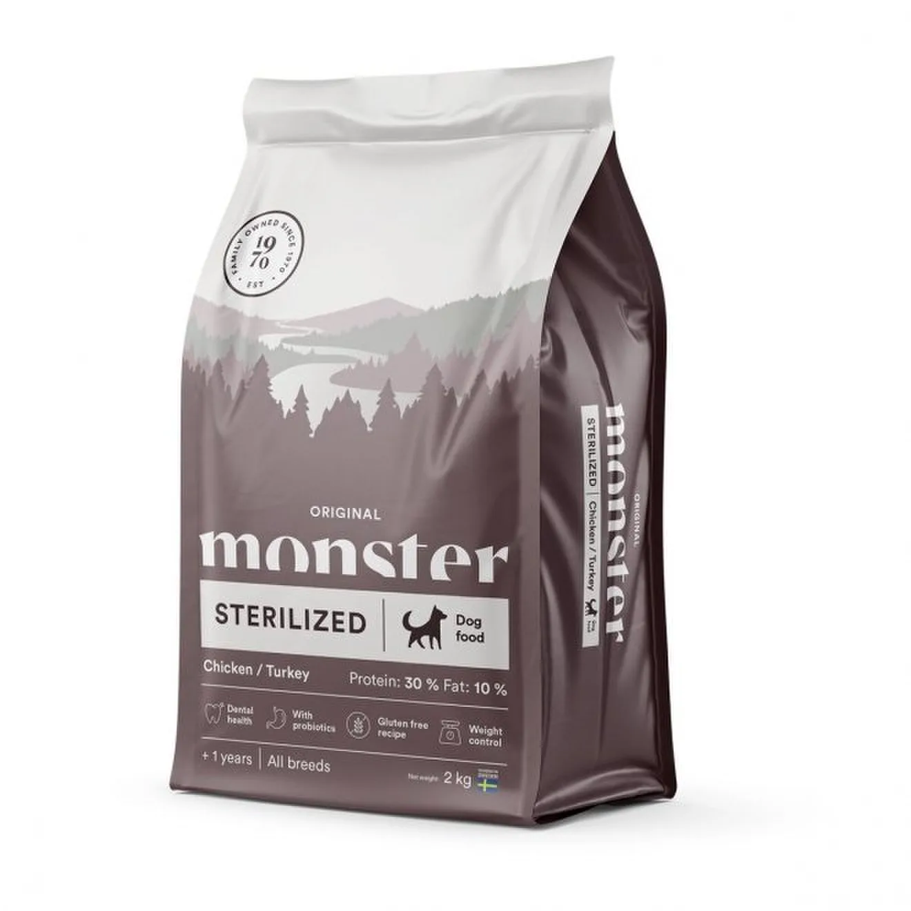 Monster Dog Original steriliserad kyckling/kalkon 2 kg – hundfoder
