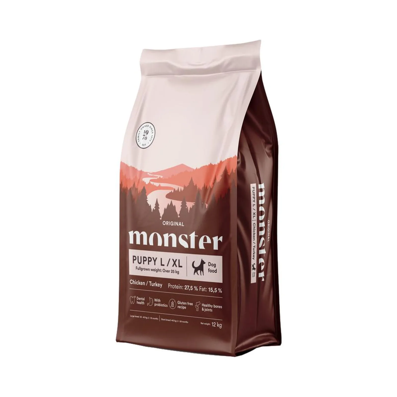 Monster Dog Original valp L/XL kyckling/kalkon 2 kg – hundfoder