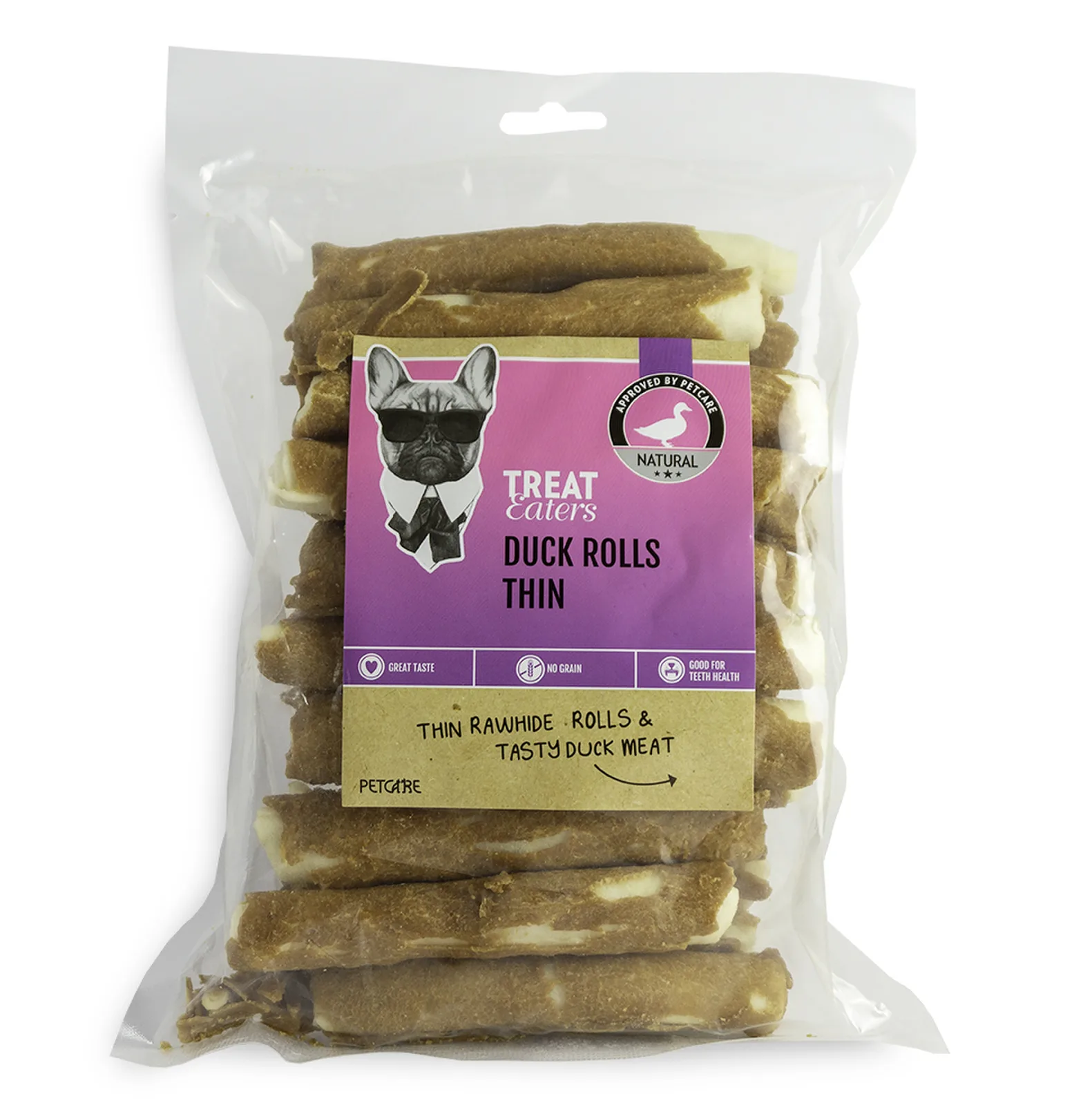 Treateaters anka Rolls 400 g – tuggben för hund Treateaters anka Rolls 400 g – tuggben för hund