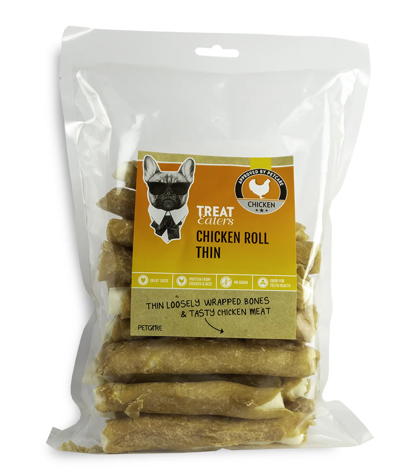 Treateaters kyckling Rolls 12,5 cm ca 400 g – tuggben för hund Treateaters kyckling Rolls 12,5 cm ca 400 g – tuggben för hund