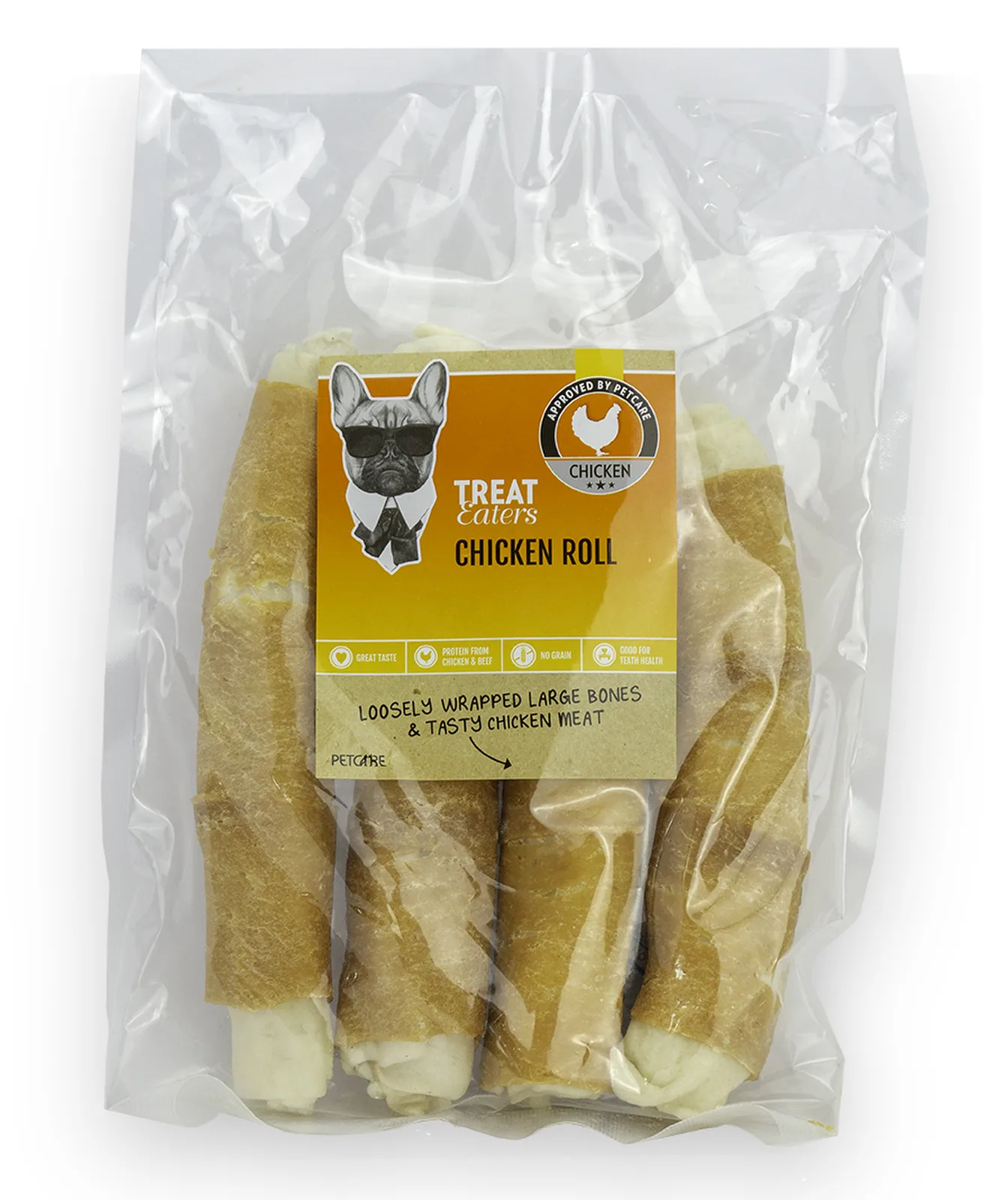 Treateaters kyckling Rolls 23 cm 4 pcs – tuggben för hund Treateaters kyckling Rolls 23 cm 4 pcs – tuggben för hund