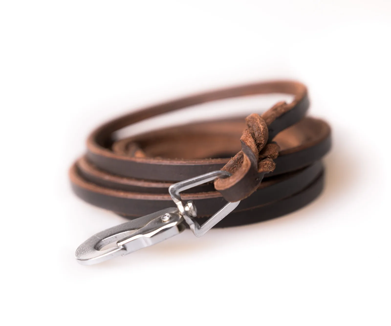 Active Canis Leather koppel (pcp hook), 1,2x180 cm Brown