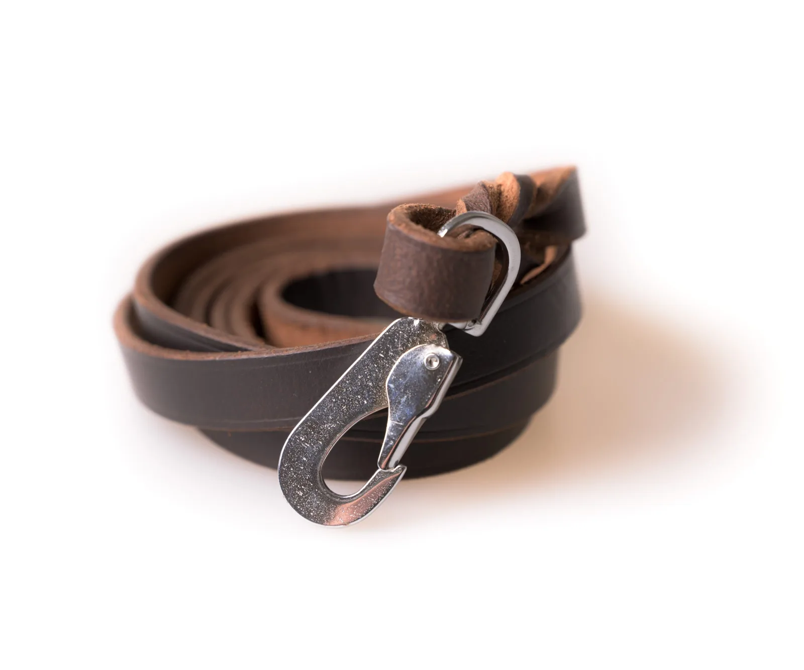 Active Canis Leather koppel (pcp hook), 1,5x180 cm Brown