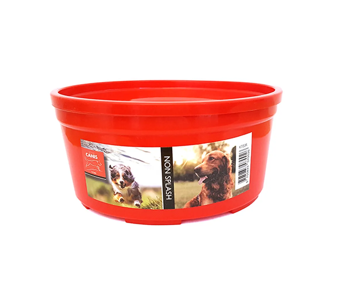 Active Canis Non-splash skål Red 1,4 liter, 18 cm – matskål för hund