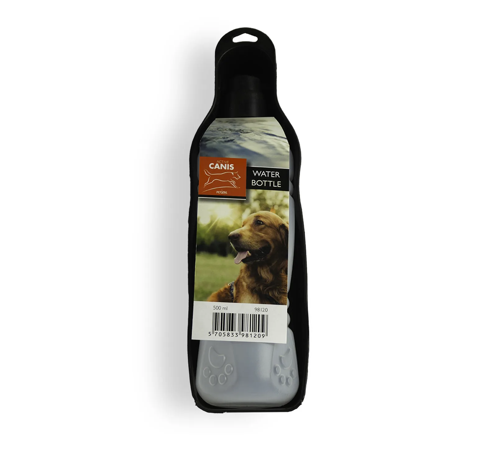 Active Canis Portable water bottle 500 ml black – sommartillbehör för hund
