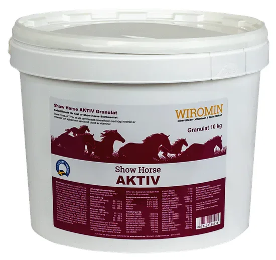Show Horse AKTIV Mineralgranulat 10 kg – mineralfoder för häst från Wiromine