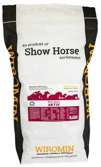 Show Horse AKTIV Mineralpellets 18 kg – mineralfoder för häst från Wiromine