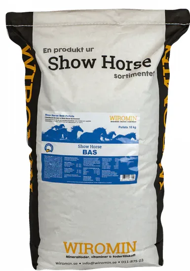 Show Horse BAS Mineralpellets 18 kg – mineralfoder för häst från Wiromine