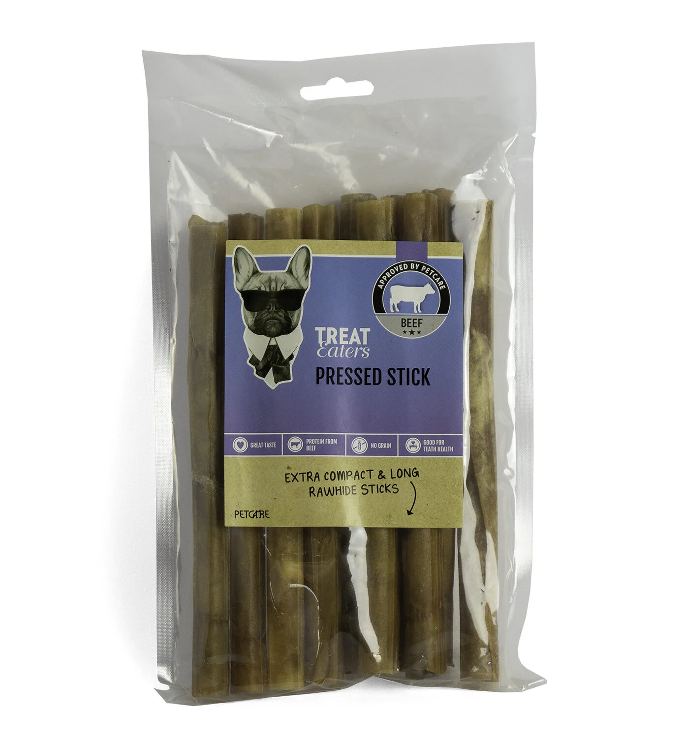 Treateaters Pressed Stick Natur 20×2 cm, 10 pcs