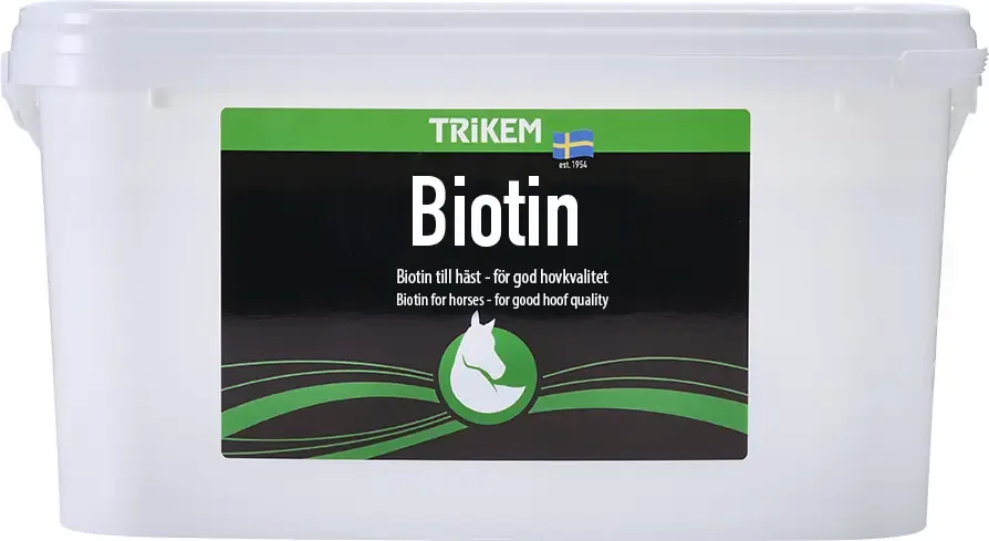Biotin 4000 g – tillskott för häst från Trikem