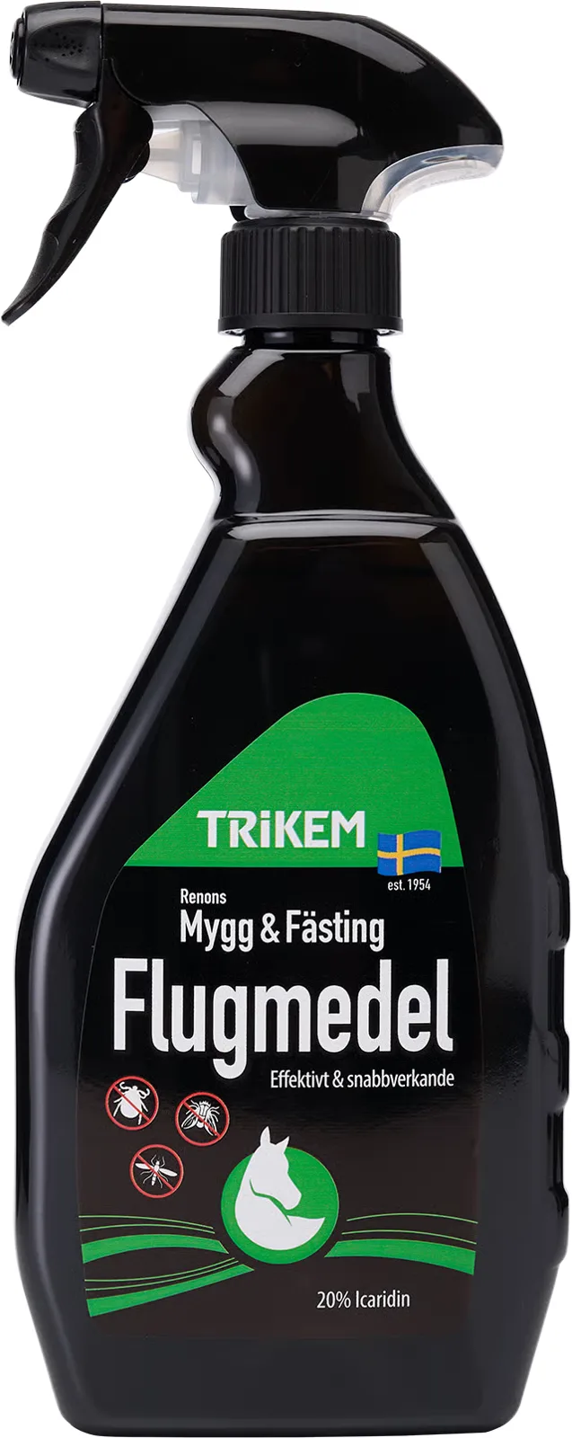 Flugmedel Mygg & Fästing 500 ml – tillskott för häst från Trikem