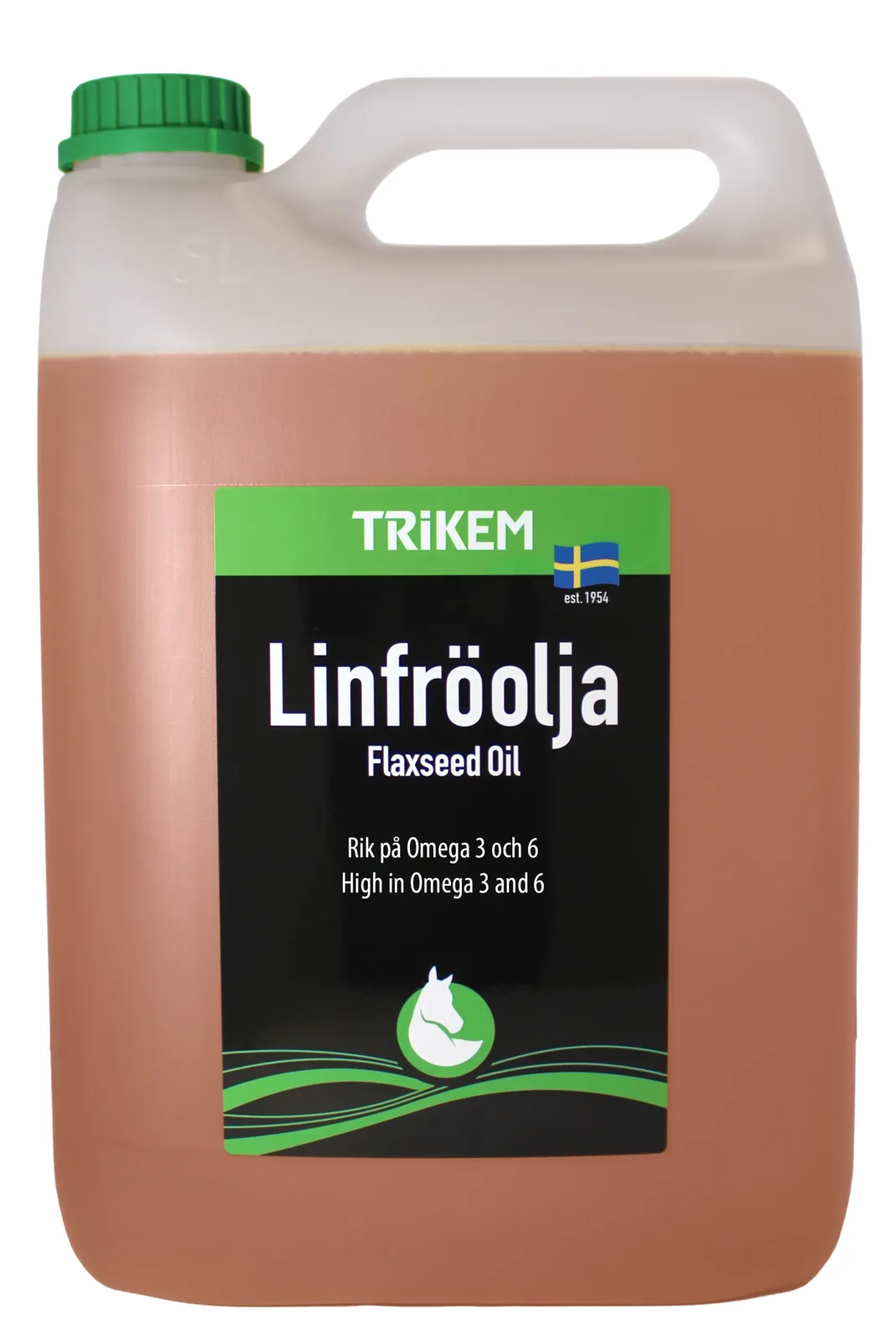 LinfröOlja 5000 ml – tillskott för häst från Trikem