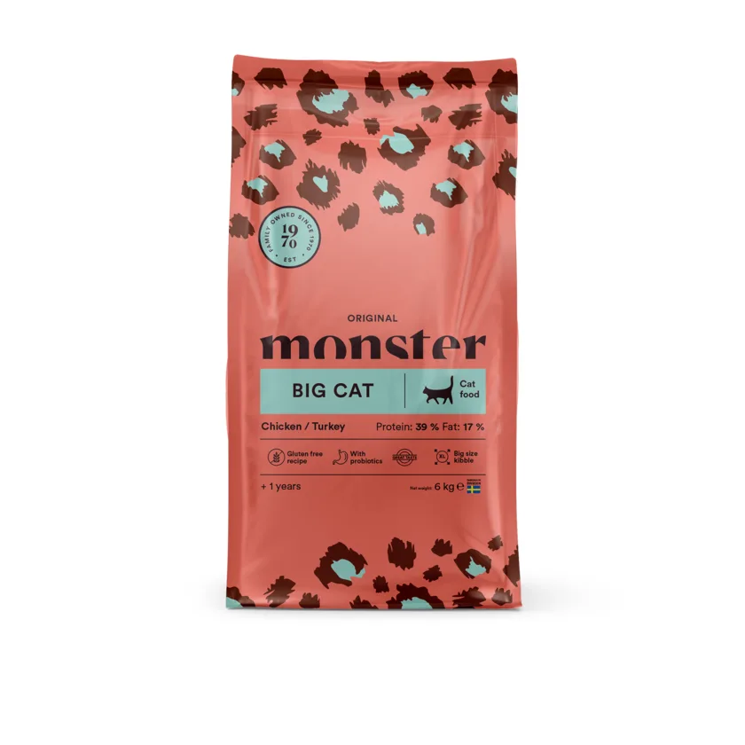 Monster Cat Original Big Cat kyckling/kalkon 6 kg – kattfoder