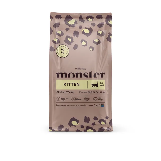Monster Cat Original kattunge kyckling/kalkon 6 kg – kattfoder