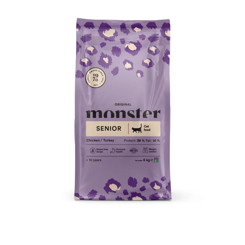 Monster Cat Original Senior kyckling/kalkon 6 kg – kattfoder