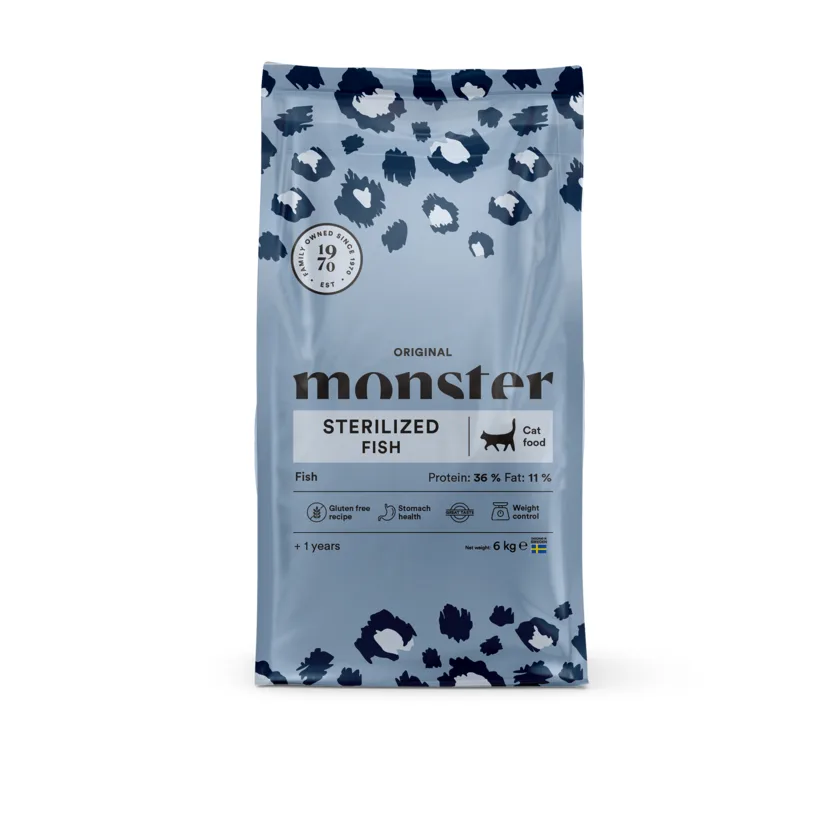 Monster Cat Original steriliserad fisk 6 kg – kattfoder